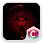 red cool theme android application logo